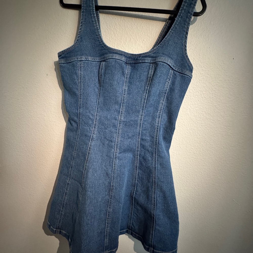 Love Fire Blue Denim Dress